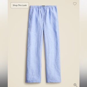 J. Crew New Soleil Pant in Linen French Blue Size XXL